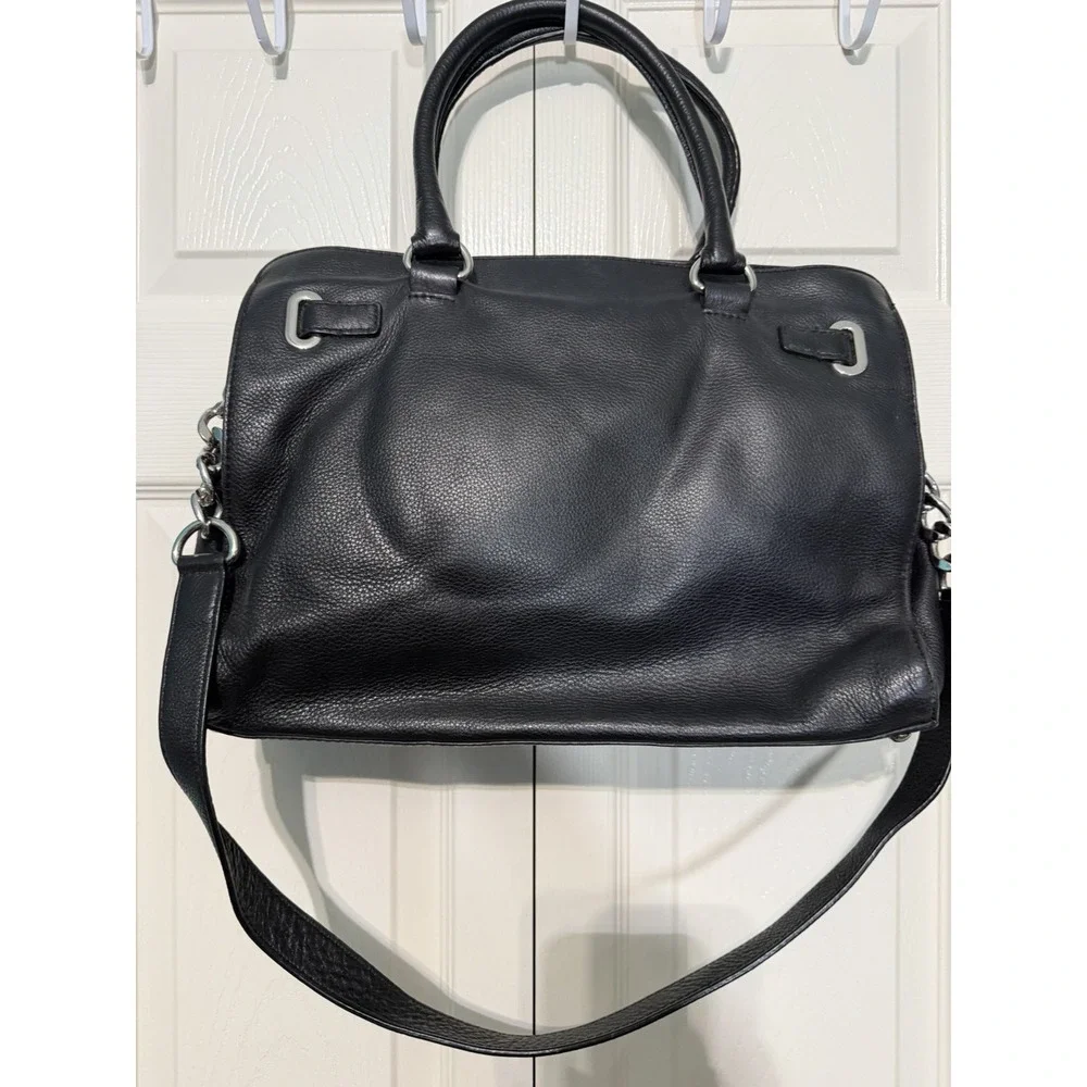 Michael Kors Women's Hamilton Medium‎ Satchel Black Bag